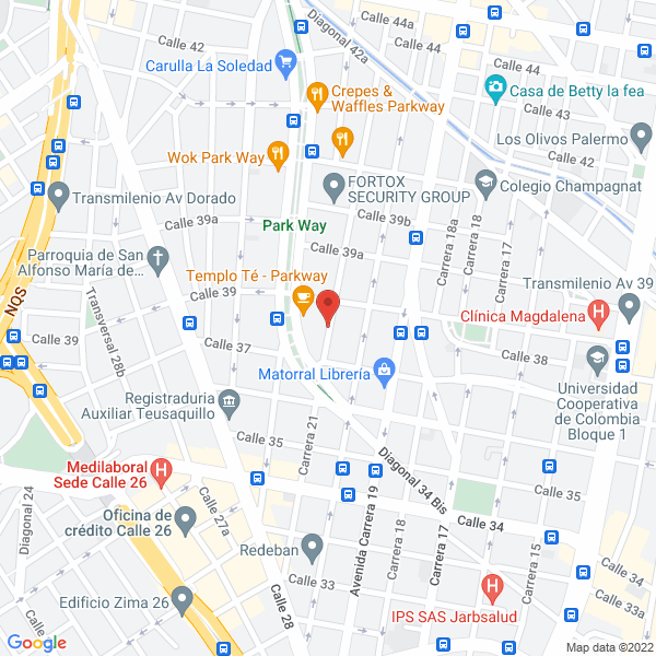 Mapa de Transportes Rápido Pensilvania S.A.