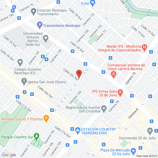 Mapa de Hogar Gerontológico La Ternura