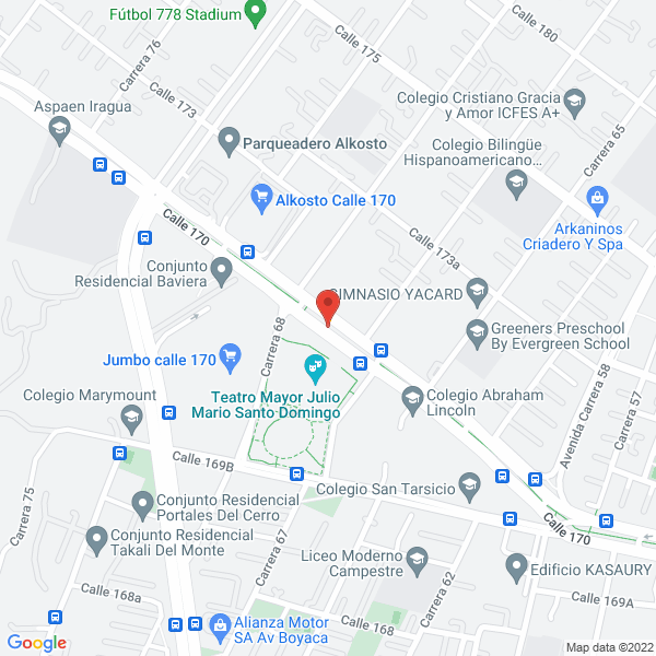 Mapa de Centro Cultural Y Biblioteca Pública Julio Mario Santo Domingo