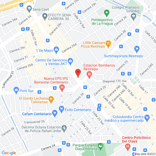 Mapa de Bodegas Empaque Y Transporte Ltda.