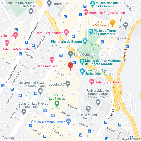 Mapa de Teatro Esmeralda Pussycat