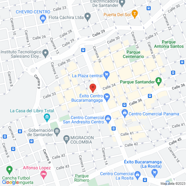Map of Comercial Litoplass