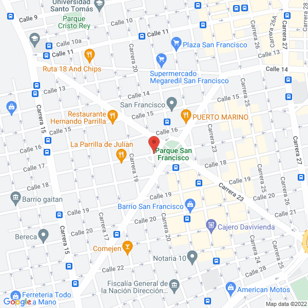 Map of Vegeta Food De Colombia