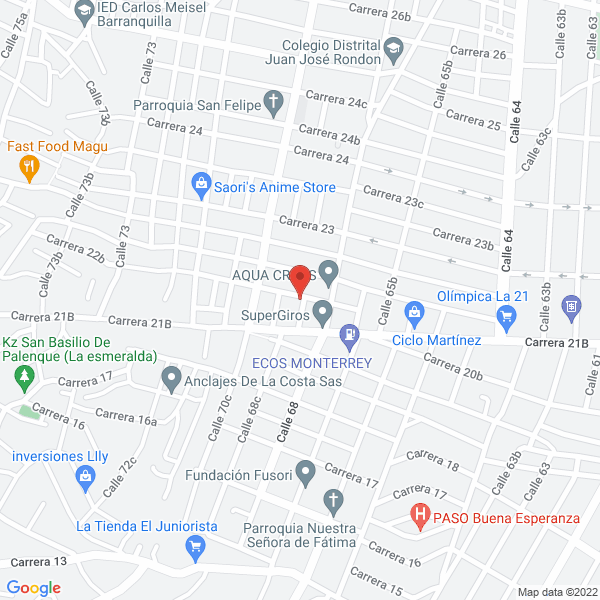 Map of Garrido Llanos Yovanni Enrique
