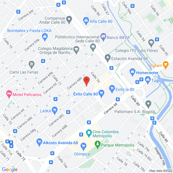 Mapa de Alfer Lienzos Y Caballetes Ltda