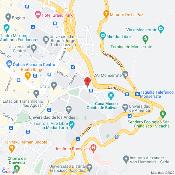 Mapa de Galeria Minas De Colombia