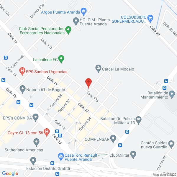 Mapa de Atm Montacargas