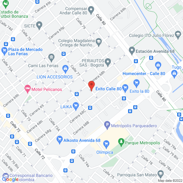Mapa de Líneas De Promociones Ltda