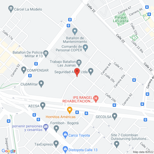 Mapa de Industrias Beba S.A.S.