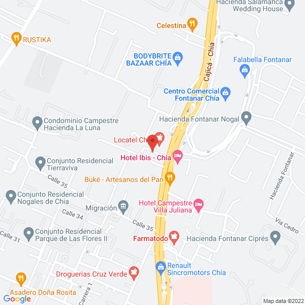 Mapa de Indutech S.A.S