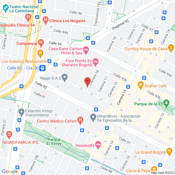 Mapa de Pulido Contadores S.A.S.