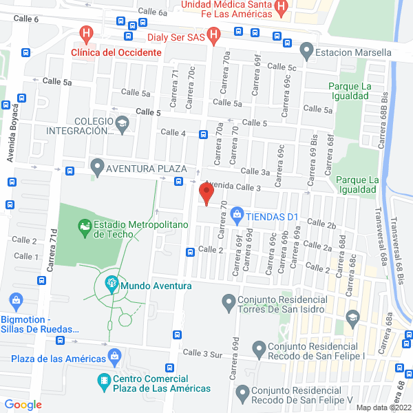 Mapa de Colegio Jean Piaget Unidad Educativa
