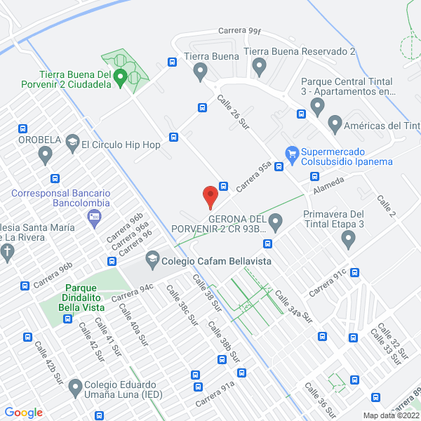 Mapa de Mini Mercado La Fortuna