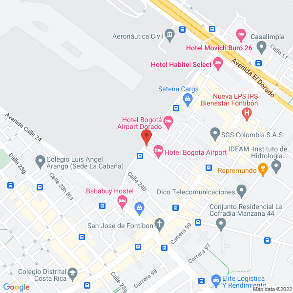 Mapa de Lem Cargo Bogota