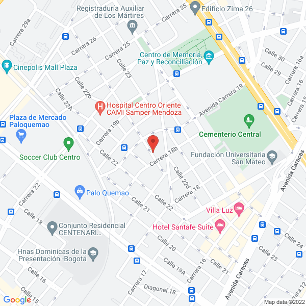 Mapa de Ascensores Tecnimas De Colombia