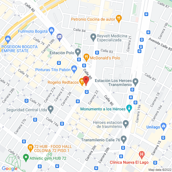Mapa de Construcciones Y Remodelaciones Bogotá