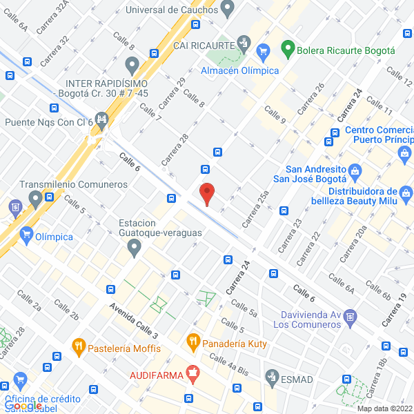 Mapa de Ventilación Técnica De Colombia S.A.S