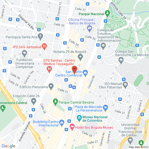 Mapa de Colombia'S Business Group S.A.S.