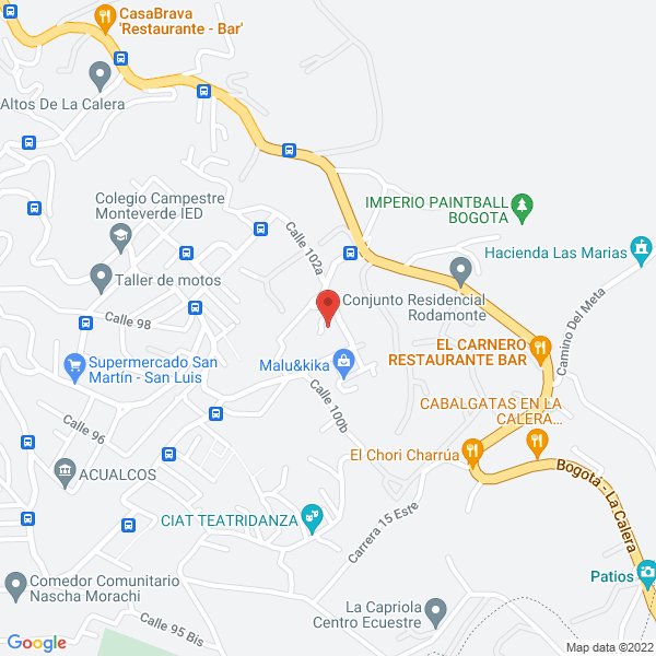 Mapa de La Ruch Veterinaria