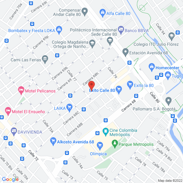 Mapa de Alquileres Y Eventos Moldo Ltda.