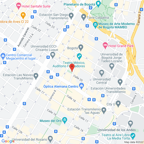 Mapa de Hotel Las Nieves Ld