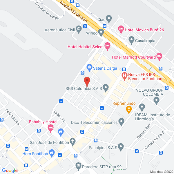 Mapa de A Bordo Viajes Y Turismo Ltda
