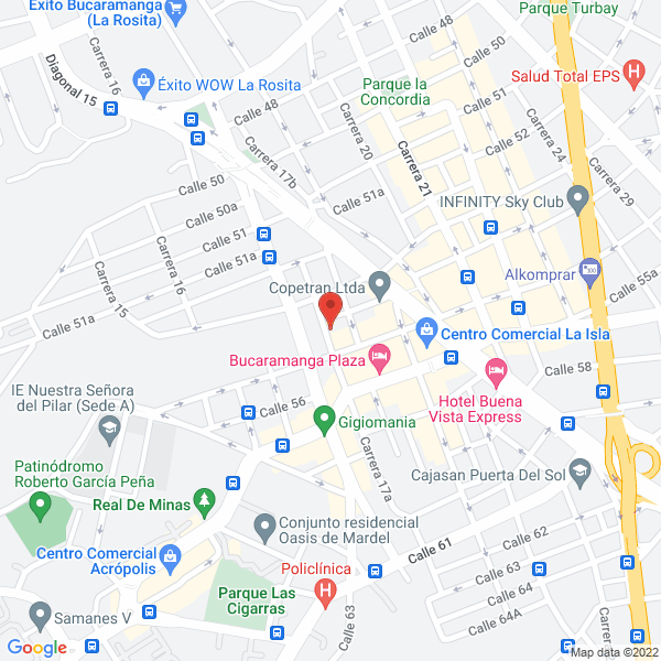 Map of Hotel Veracruz Real