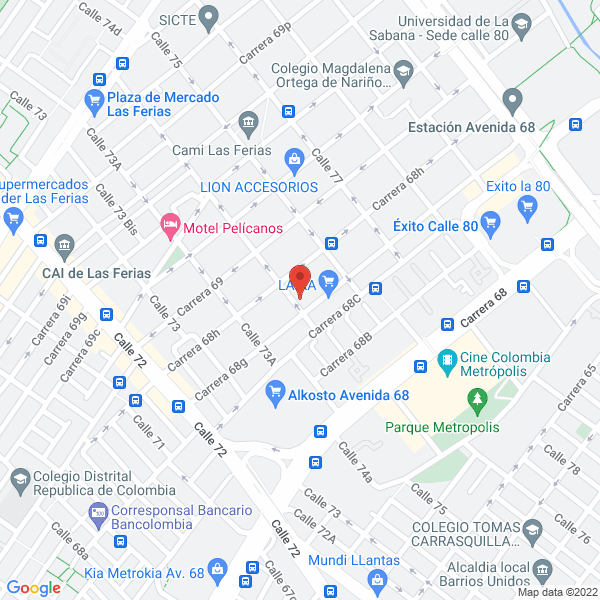 Mapa de Confecciones Ares Sas