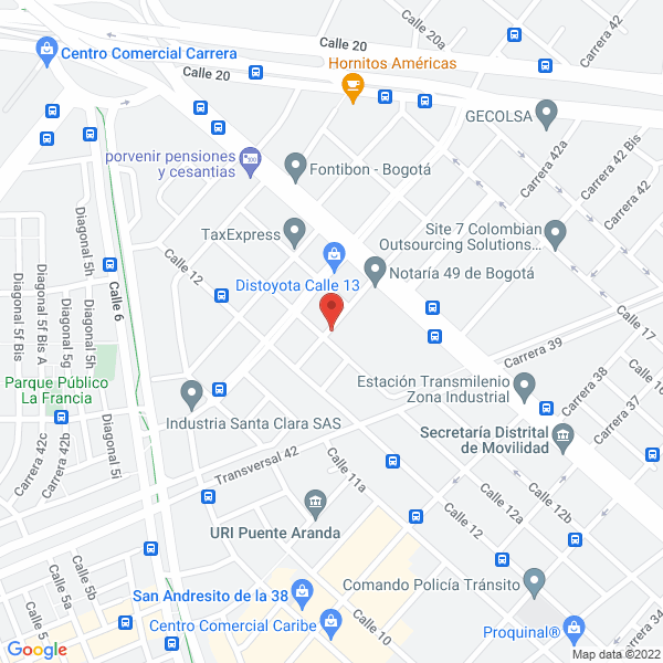 Mapa de Confort Ek Ltda.