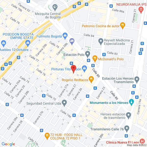Mapa de Construcc Center Colombia Ltda