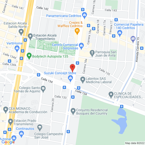 Mapa de Claraluna Taller Artístico Ltda.