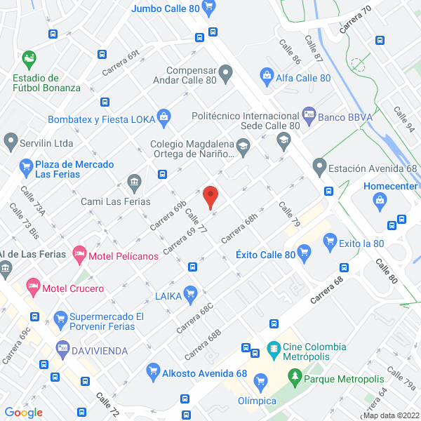 Mapa de Clc Compañía Logística Colombiana Ltda.