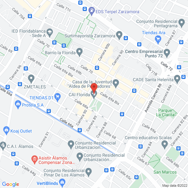 Mapa de Clinica Odontologica Aydent S.A.S.