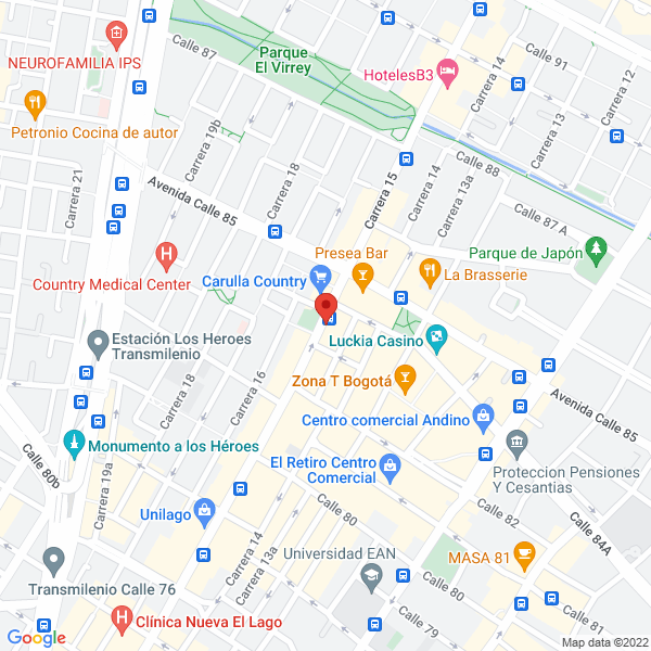 Mapa de Clínica Odontológica Fajad