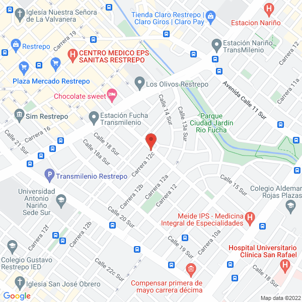 Mapa de Clinica Veterinaria Santa Teresita