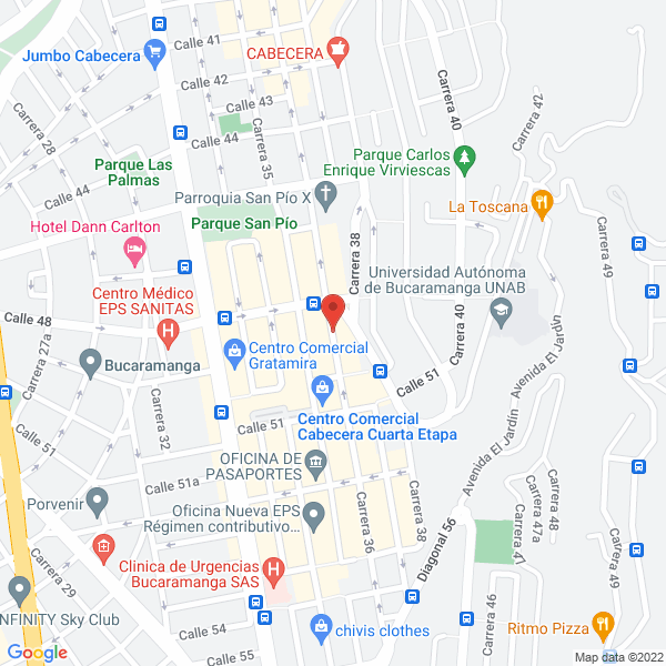 Map of Club Billares Cabecera