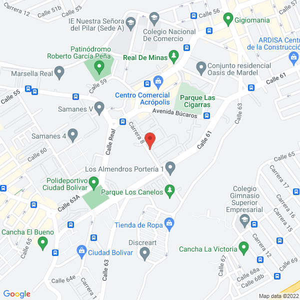 Map of Consultoria Ingenieria Y Medio Ambiente Ltda