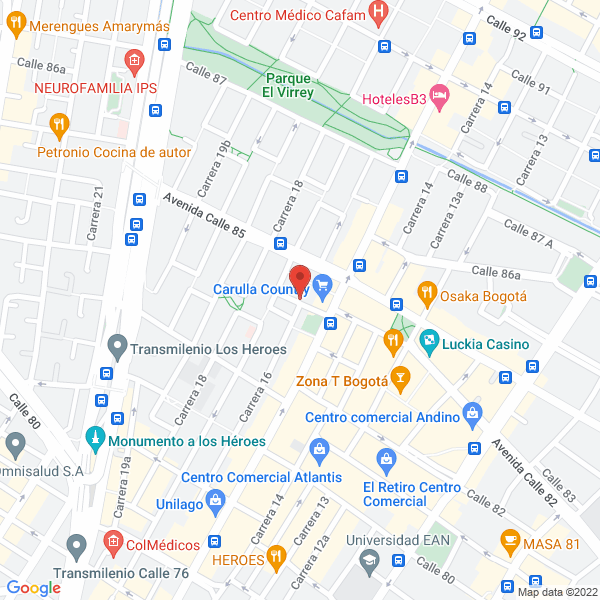 Mapa de Vanrod Medical Center