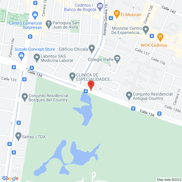 Mapa de Consultorio Centro Especializado Odontológico