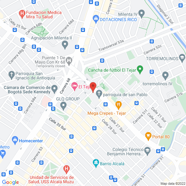 Mapa de Colegio Parroquial Monseñor Emilio De Brigard