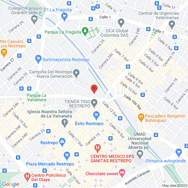 Mapa de Colegio Parroquial Nuestra Señora De La Valvanera