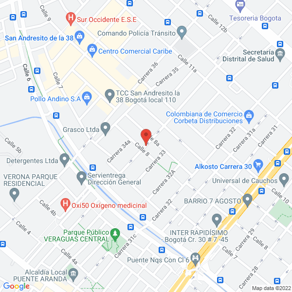 Mapa de Coldicarga Ltda