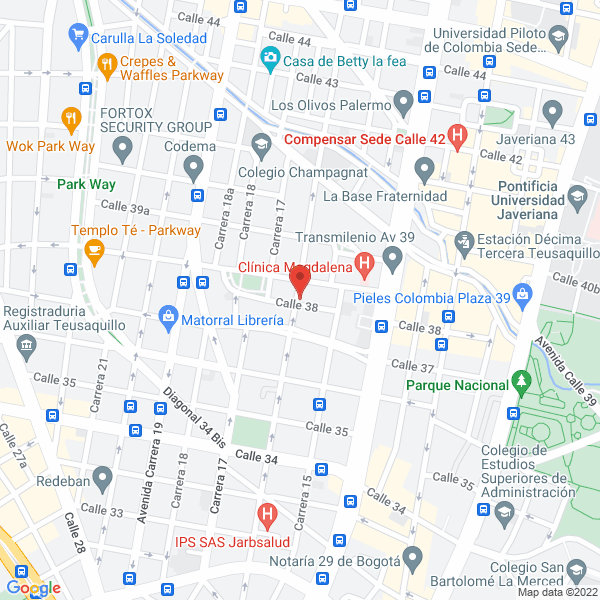 Mapa de Gimnasio Granadino