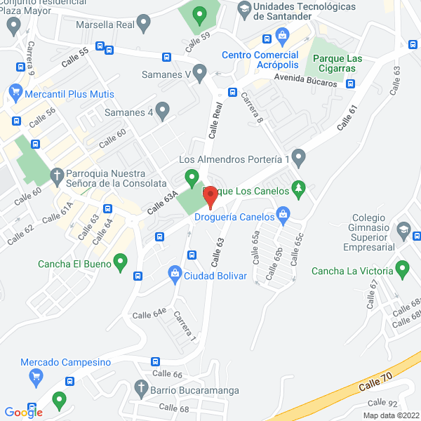 Map of Colegio Gimnasio Santamaría De Guadalupe