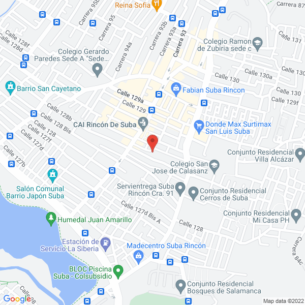Mapa de Colegio Gimnasio Santander E.U.