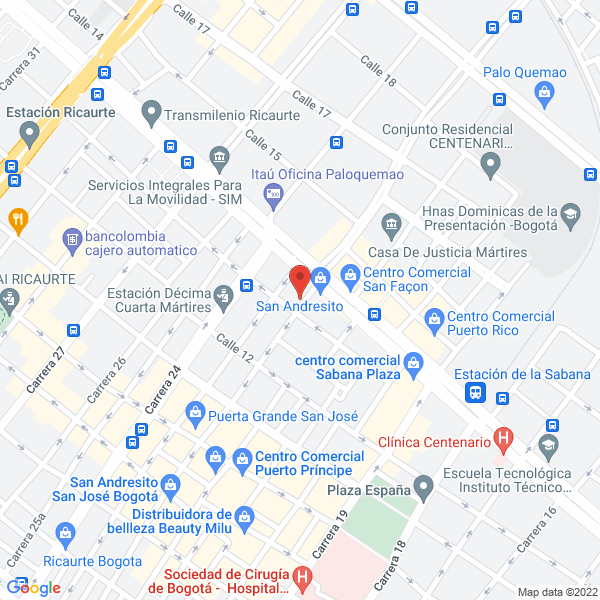 Mapa de Conyco Proyectos Y Desarrollos S.A.S.