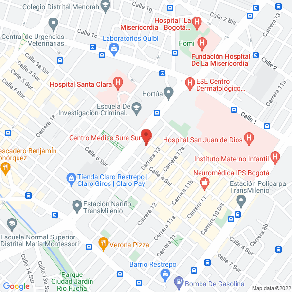 Mapa de Cooperativa De Transportadores La Nacional Ltda