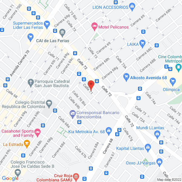Mapa de Cooperativa Y Precooperativa De Trabajo Asociado Pro-Acción