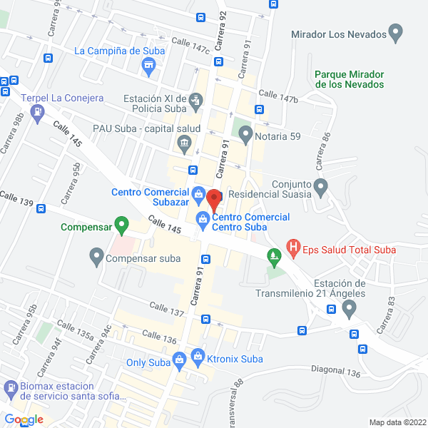 Mapa de Gasolina Extra.