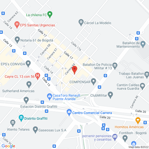 Mapa de Comercializadora De Chazos Y Tornillos